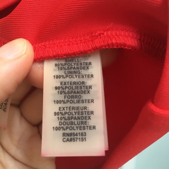 Guess tomato red cocktail dress, Pockets! - Picture 8 of 9